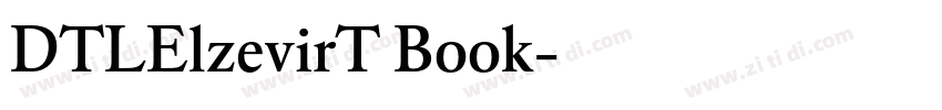 DTLElzevirT Book字体转换